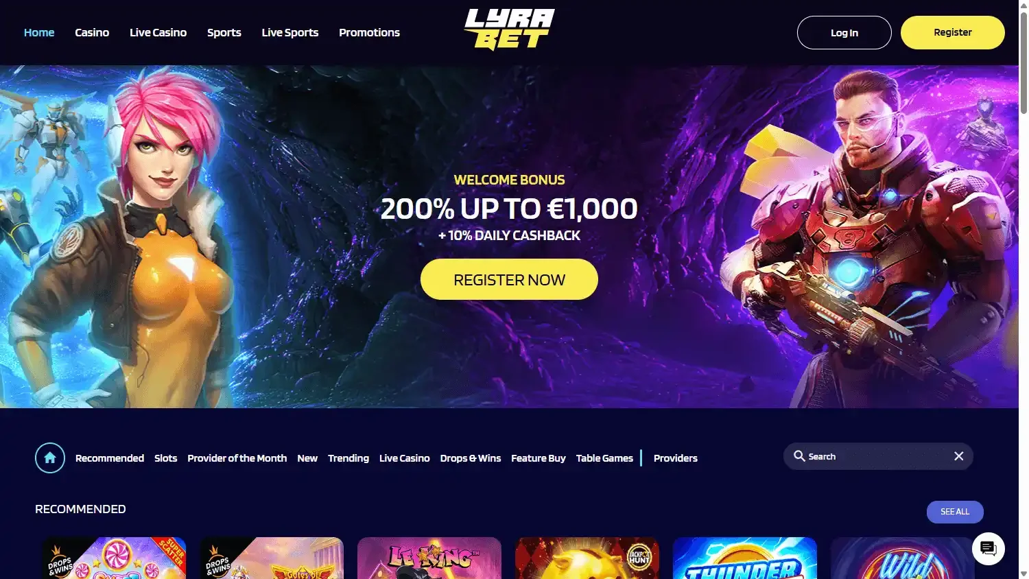 lyra casino